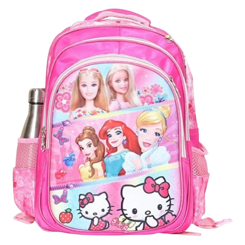 Pink Printed Kids School Bag