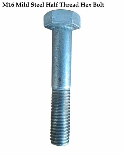 M16 Mild Steel Half Thread Hex Bolt