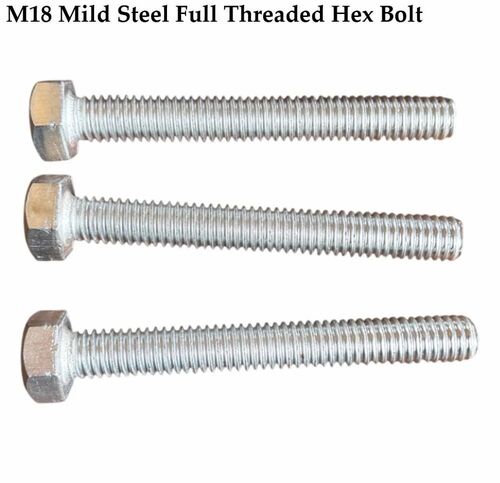 M18 Mild Steel Full Threaded Hex Bolt