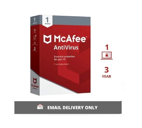 Mcafee Antivirus 1 User 3 Years