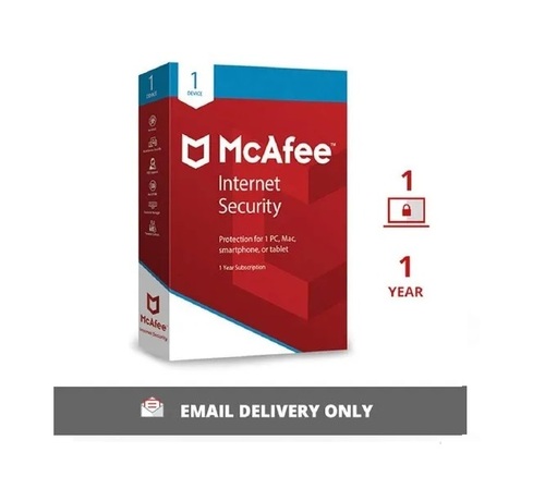 Mcafee Internet Security 1 User 1 Year
