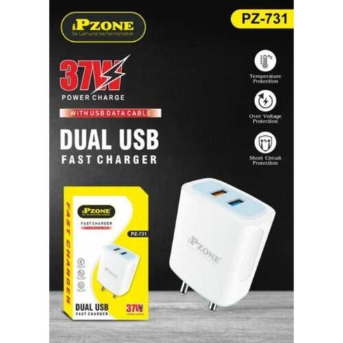 Pz731 Ipzone Dual Usb Fast Mobile Phone Charger