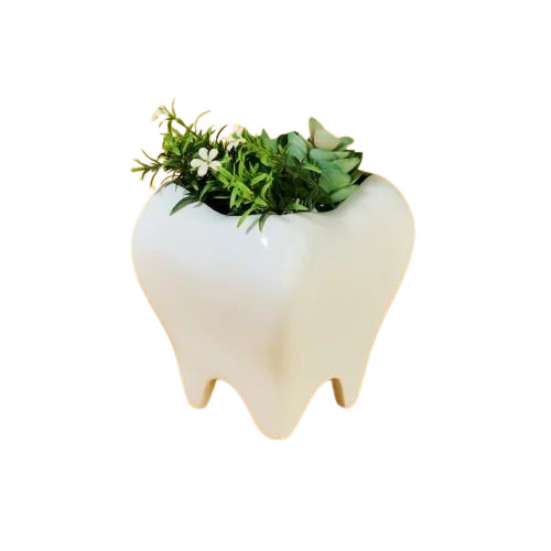White Table Top Frp Planters