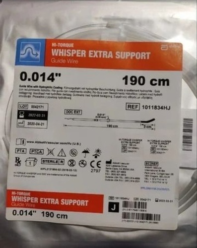 190cm Abbott Whisper Extra Support Guide Wire