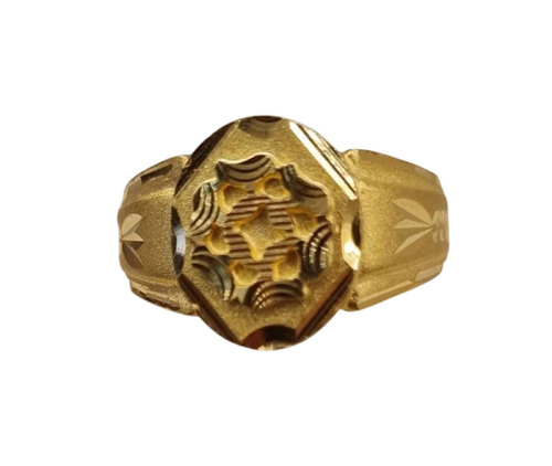 Casual Wear Men Gold Ring