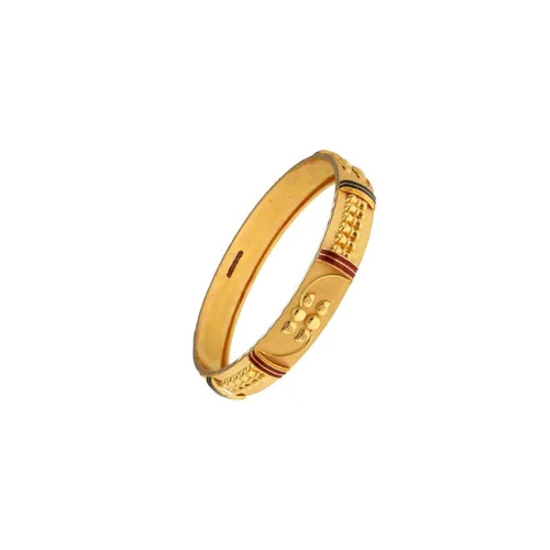 Ladies Round Gold Bangles