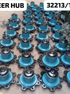 Tractor Trolley Hub - Color: Golden Varnish Or Grey & Black