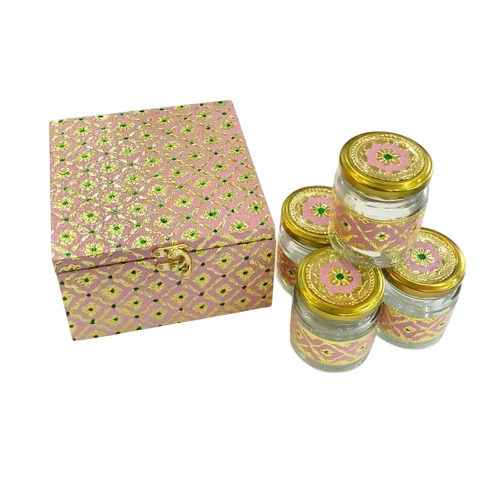 Wooden Dryfruit Box With Jar