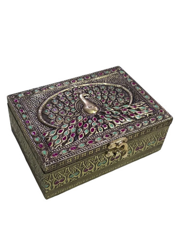 Wooden Handicraft Meenakari Jewellery Box
