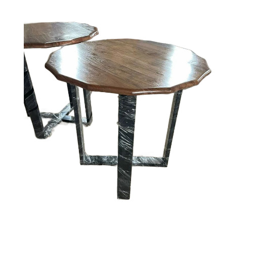 Wooden Top Cafe Table
