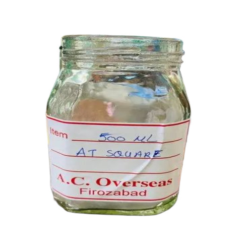 500 Ml Square Glass Jar