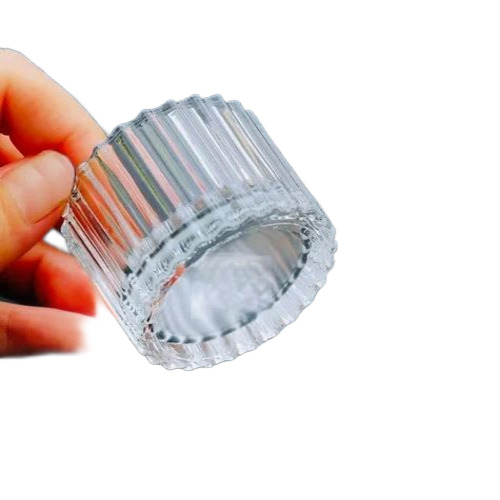 Transparent Glass Candle Holder