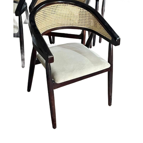 Wooden Cane Bar Chair