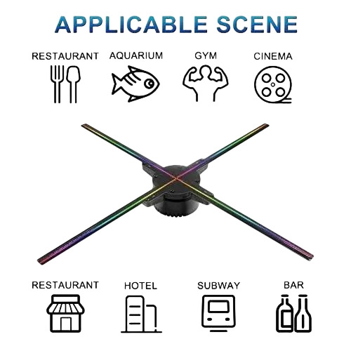 Promotional 3d Hologram Fan Wall