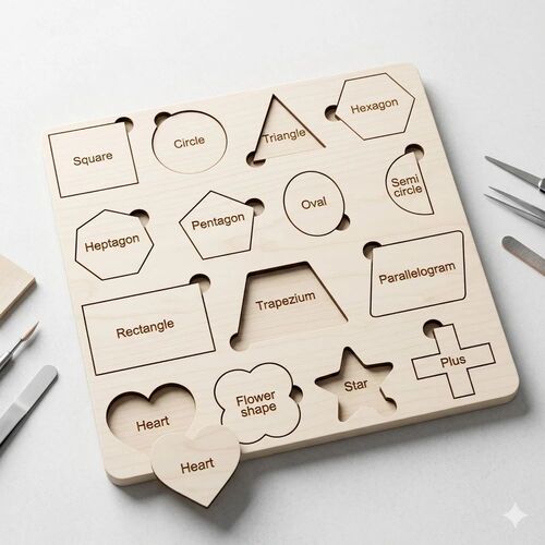 3d Wooden Shape Cardboard Puzzle Games