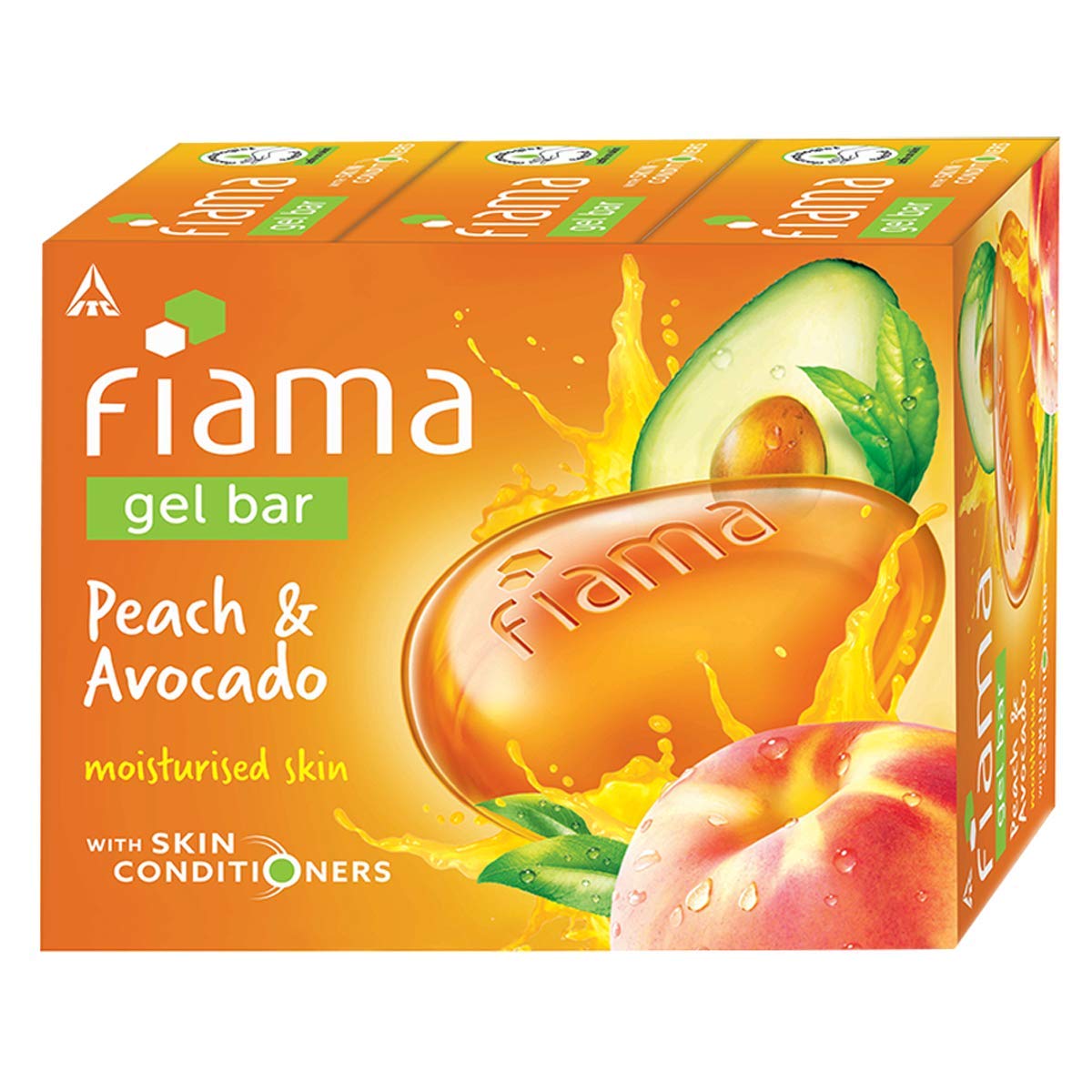 Fiama Peach & Avocado Gel Bar (3U X 125Gms)