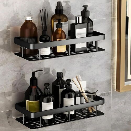 Adhesive Multipurpose Wall Mounted Bathroom Shelves
