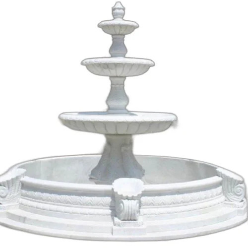White Marble Fountain