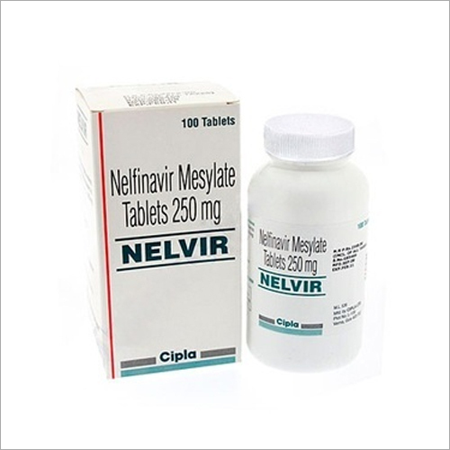 250mg Nelfinavir Mesylate Tablets - Antiviral Hiv Treatment, 30 Tablets Per Box
