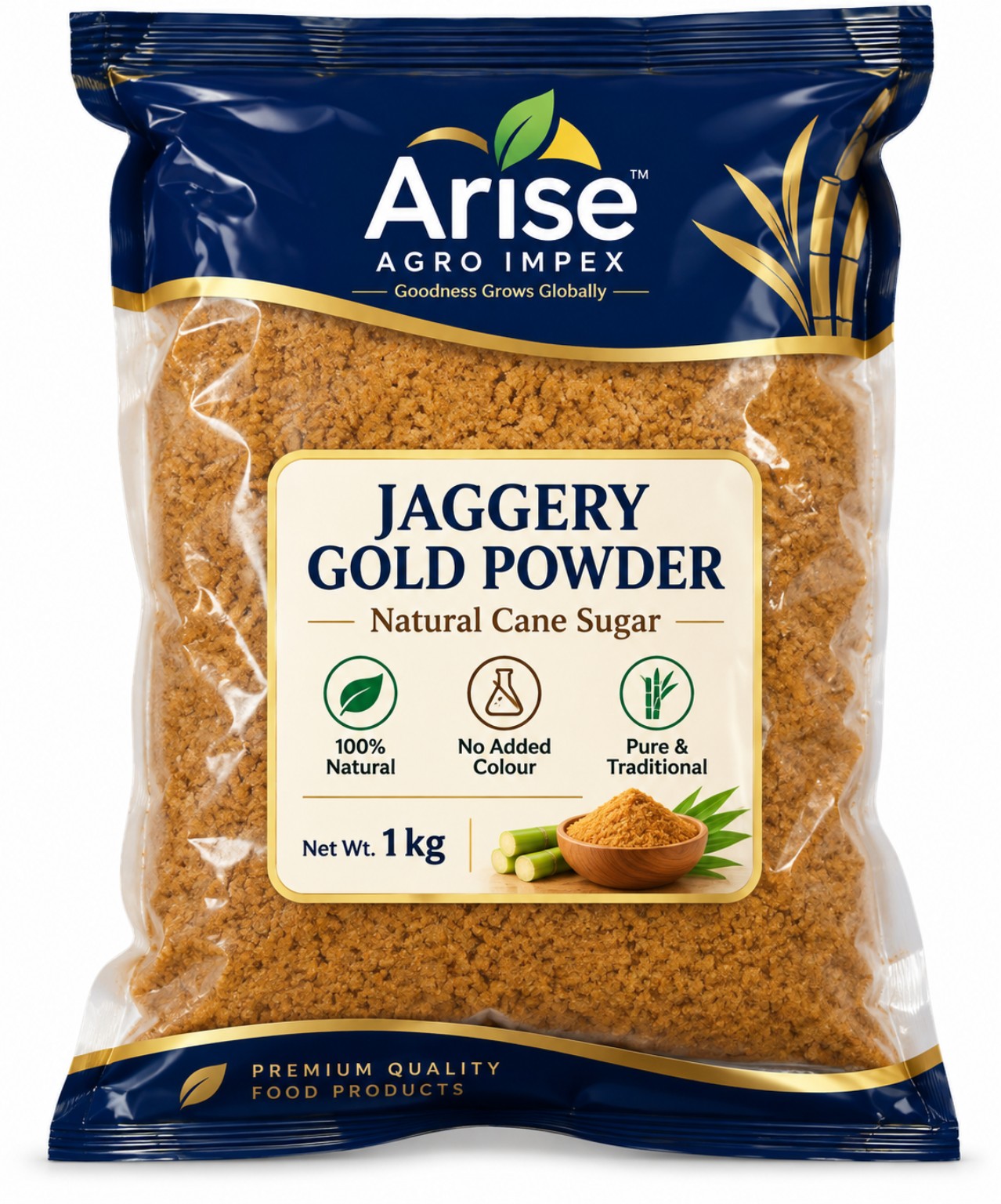 Indian Cane Jaggery Powder - Origin: India