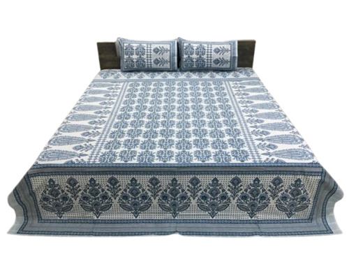100% Cotton Printed Double Bed Sheets By Bhavya International
