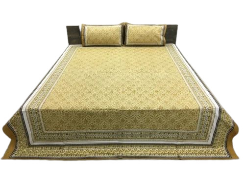 Printed Cotton Double Bed Sheets
