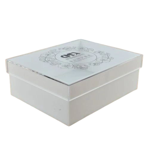 Printed White Acrylic Transparent Box