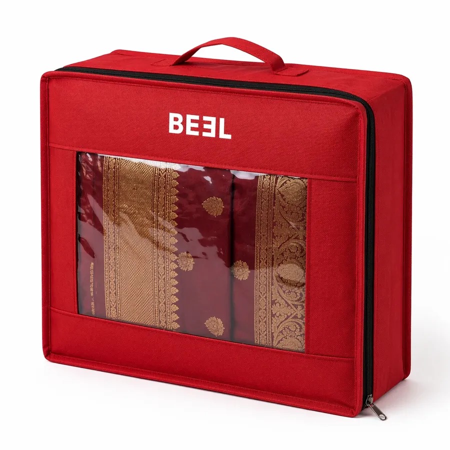 Saree Cover with Window and Logo Print