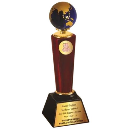 Wm 9767 Ample Blue Globe Trophy