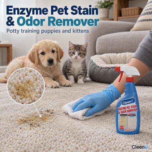 CleenU Enzyme Pet Stain and Odor Remover for Private Label