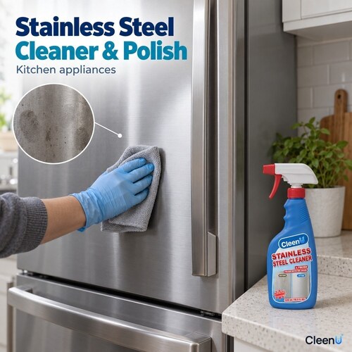 CleenU Stainless Steel Cleaner and Polish for Private Label