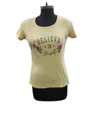 Cotton Ladies Half Sleeve T Shirt