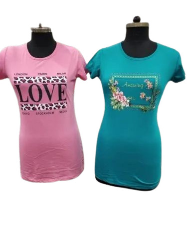 Designer Printed Ladies T Shirt