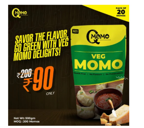 Frozen Mixed Veg Momos 500 Gm Pack