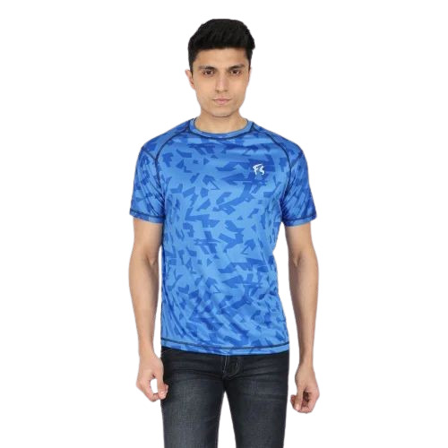 Men Printed Lycra T Shirt