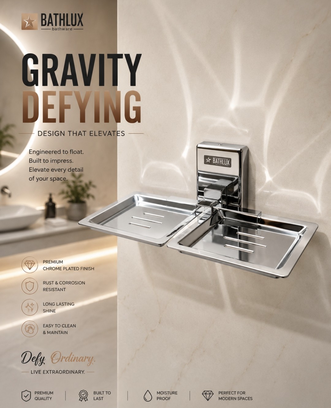 Soap Holder Ss Cp Bathlux
