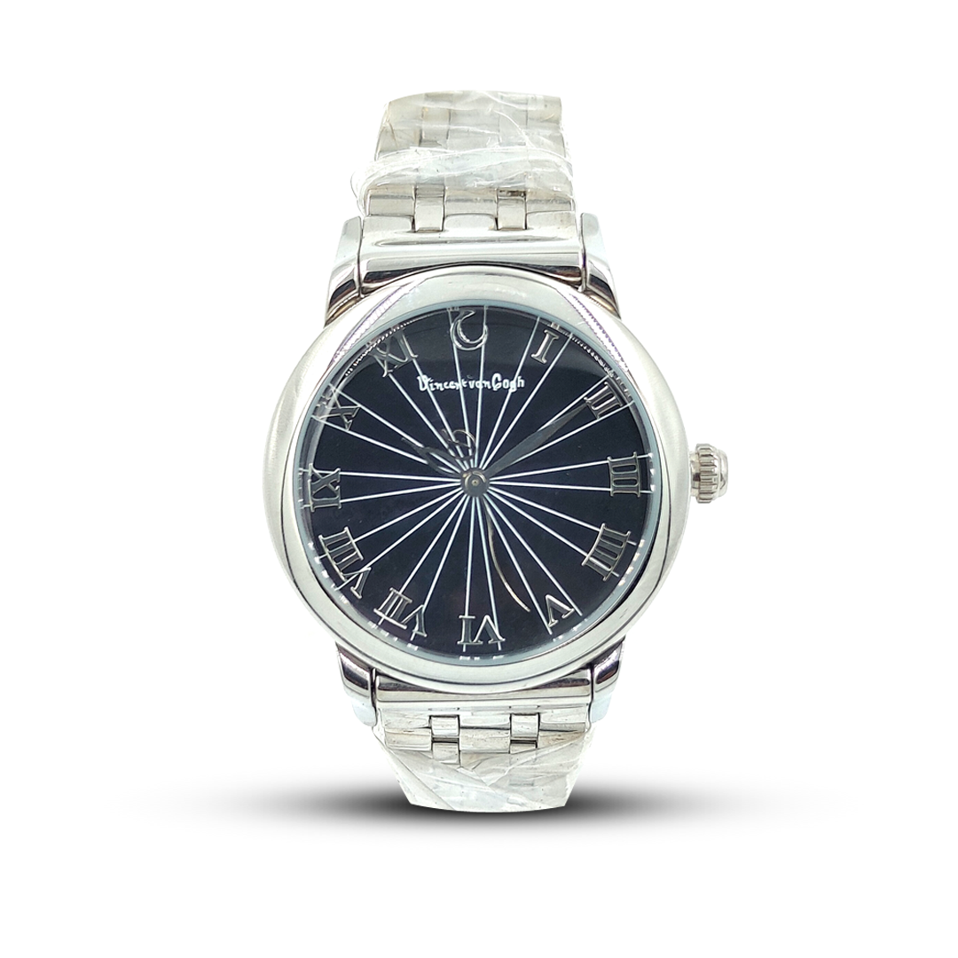 Vincent Van Gogh Solid Stainless Steel Black Dial Analog Watch For Women