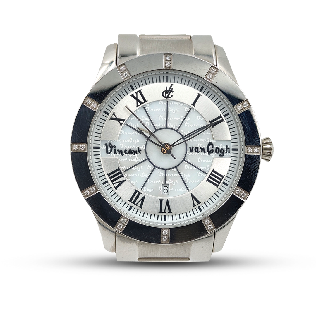 Vincent Van Gogh Solid Stainless Steel Chain Analog Watch For Men