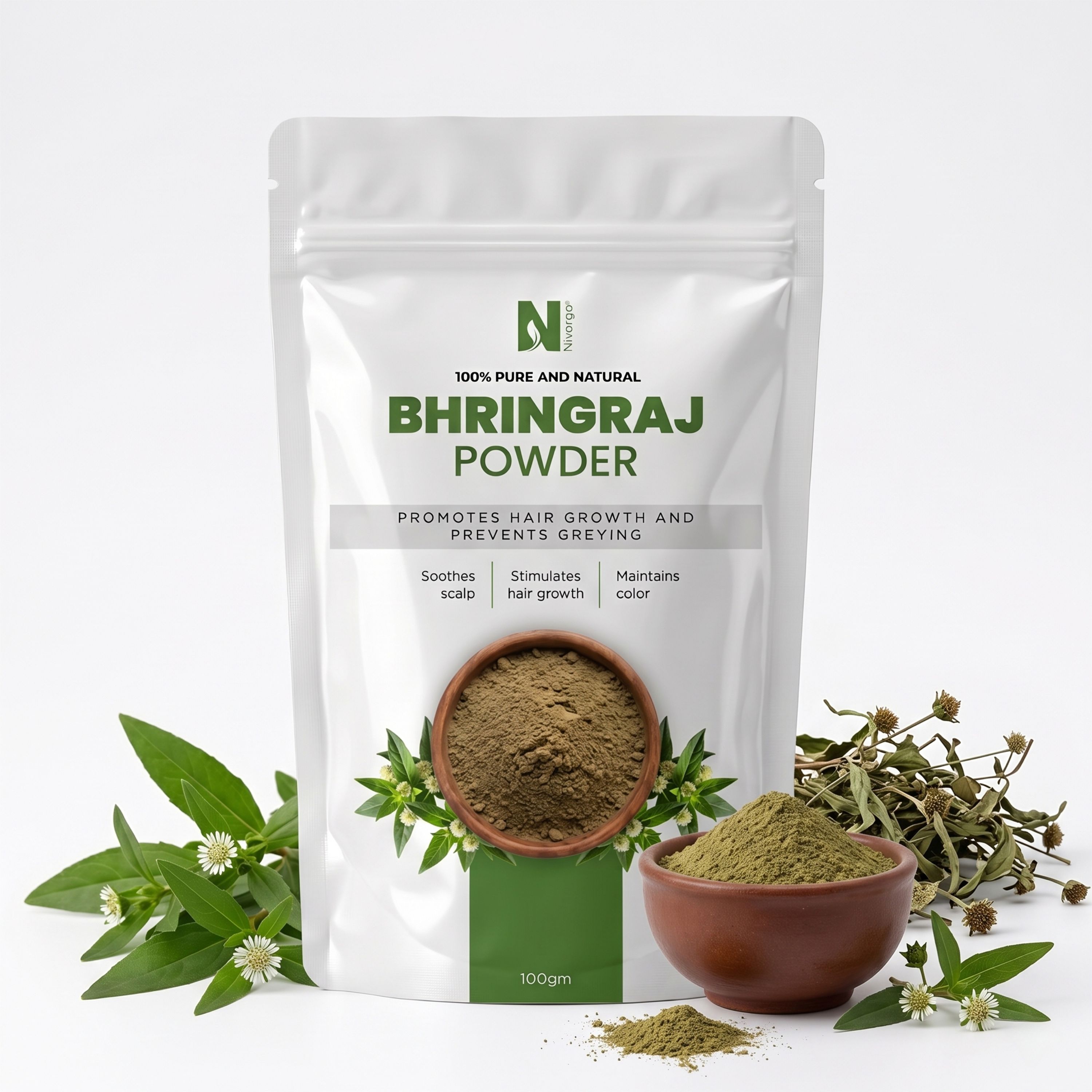 100 % Pure Bhringraj Powder - Age Group: All