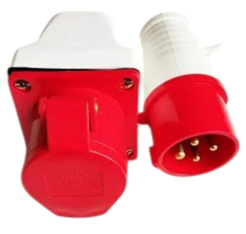 Industrial Straight Plug 16 Amp 4 Pin - Color: Multiple