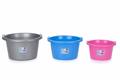 Multicolor Round Plastic Tub
