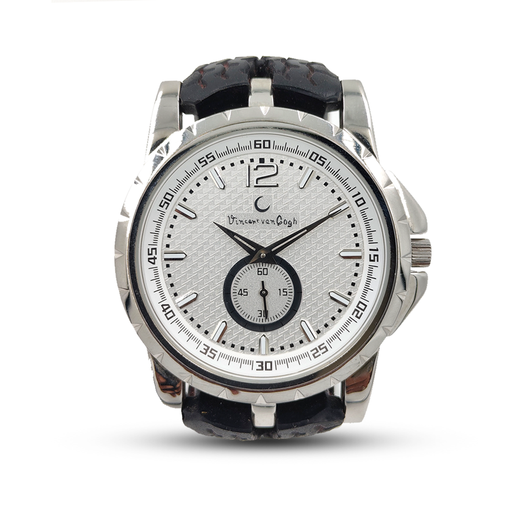 Vincent Van Gogh Solid Stainless Steel White Dial Analog Watch For Men