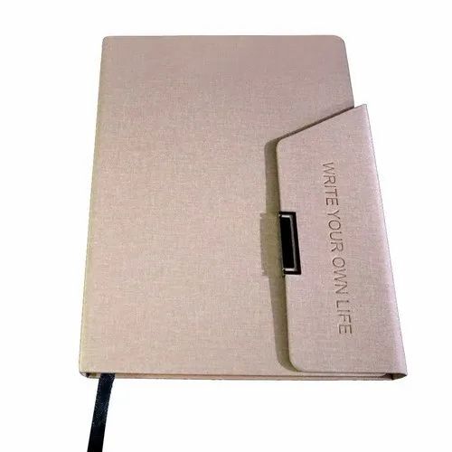 Beige Color Writing Diary