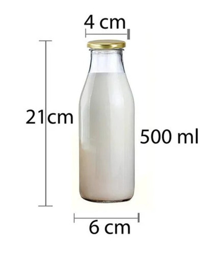 Glass 500 Ml Milk Bottle