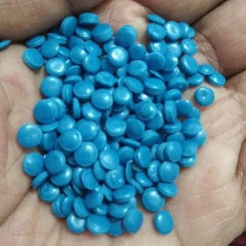 Reprocessed Blue LDPE Granules