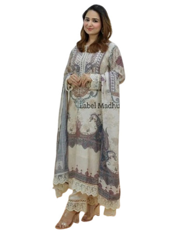 White Chikankari Embroidered Kurti