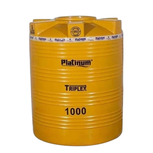 1000 L Yellow Triple Layer Water Storage Tank