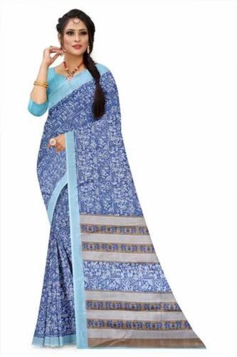 Digital Printed Cotton Saree