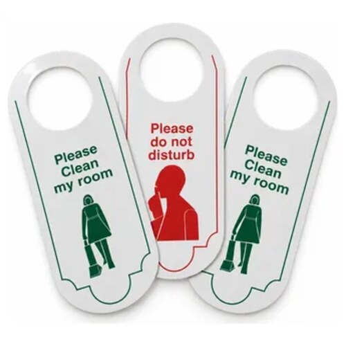 Hotel Door Hanger Signs