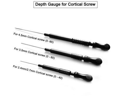 Orthopedic Depth Gauge Set For Cortical Screws
